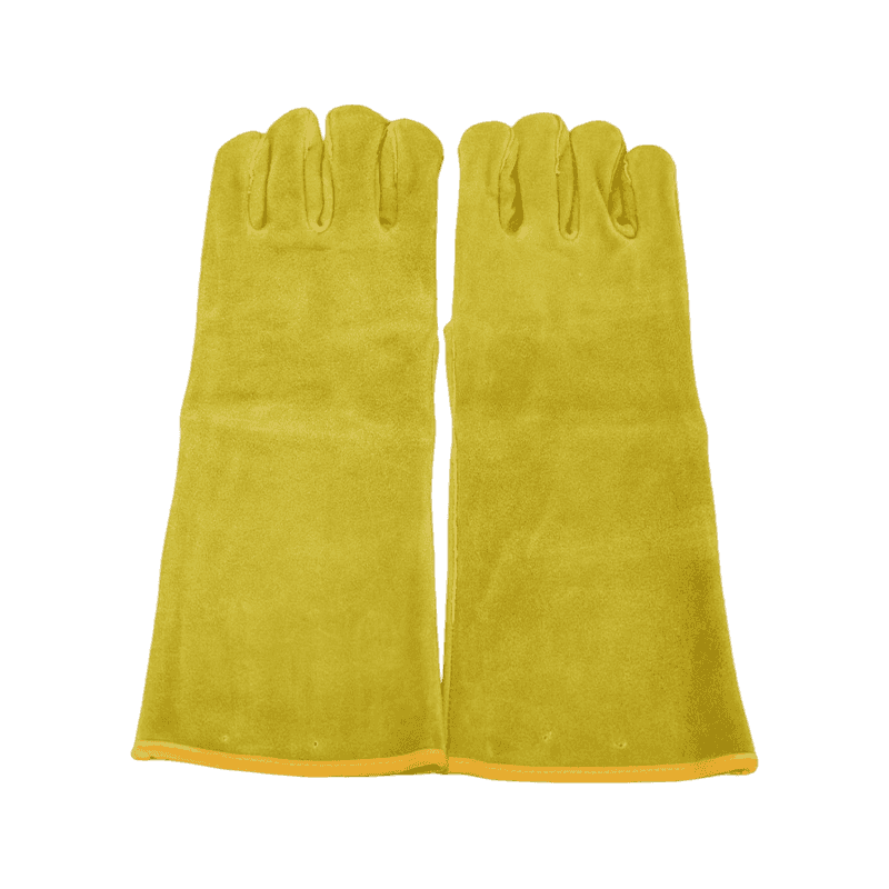 Tehén osztott bőr hegesztő kesztyű Tehén osztott bőr hegesztő kesztyű