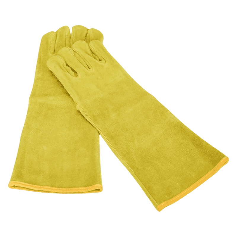 Tehén osztott bőr hegesztő kesztyű Tehén osztott bőr hegesztő kesztyű